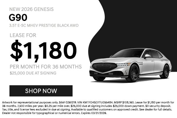 Genesis G90 lease incentive