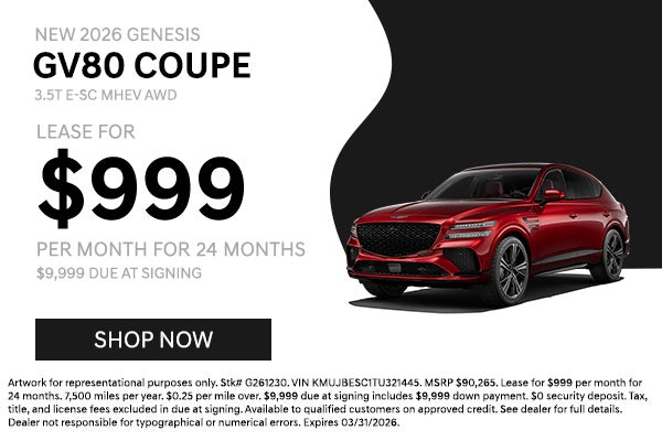 Genesis GV80 lease incentive